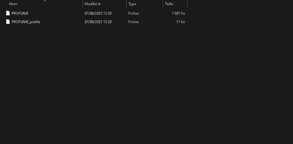 Chemin Windows vers le fichier PROFSAVE_profile de Battlefield 6