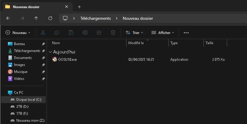 Téléchargement de ShutUp10++