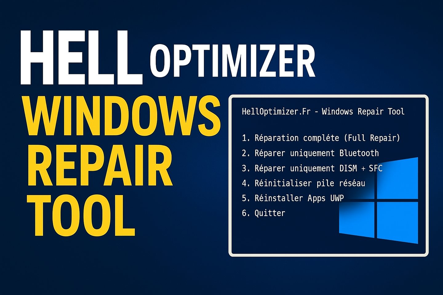 Hell Optimizer Windows Repair Tool